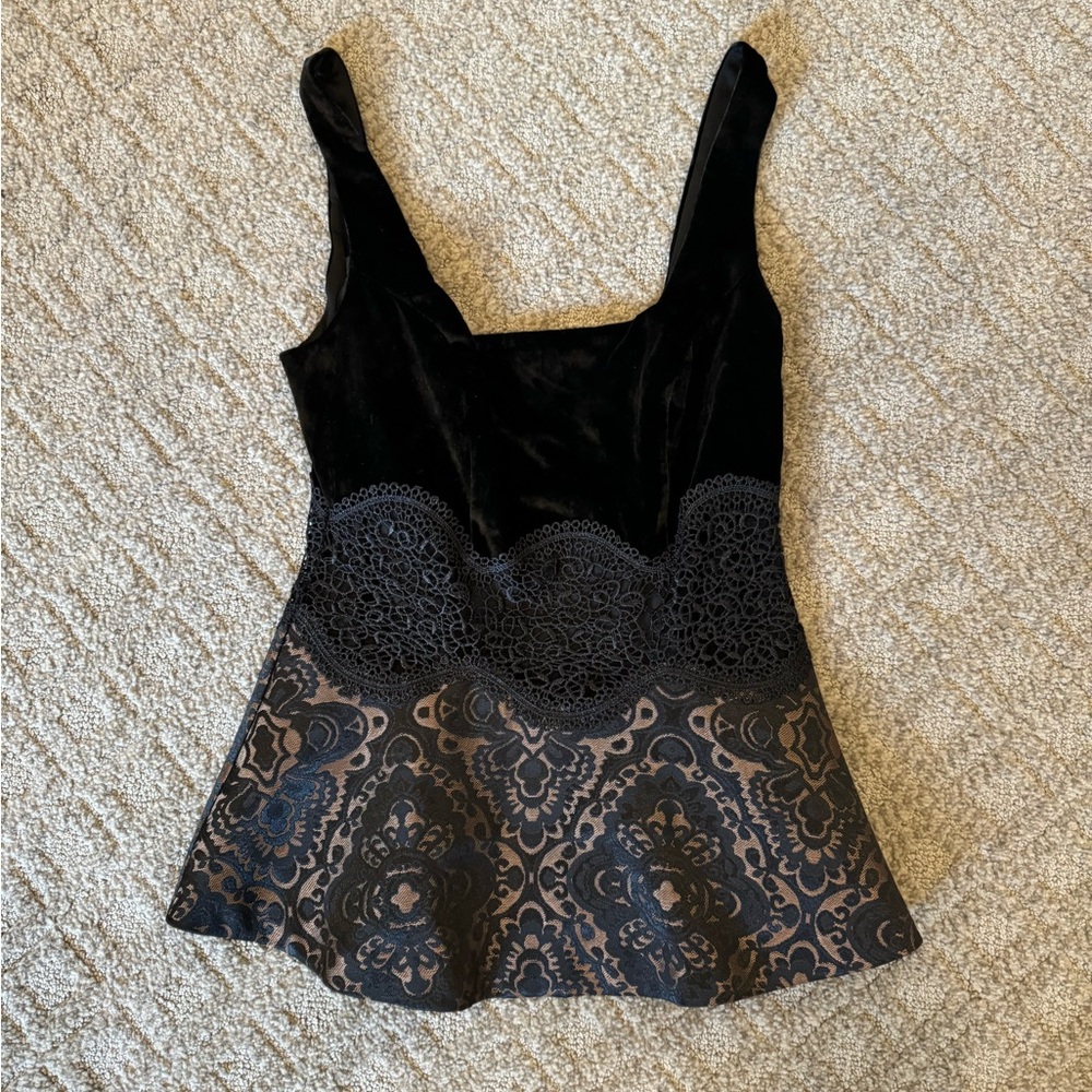 Bebe Velvet Top